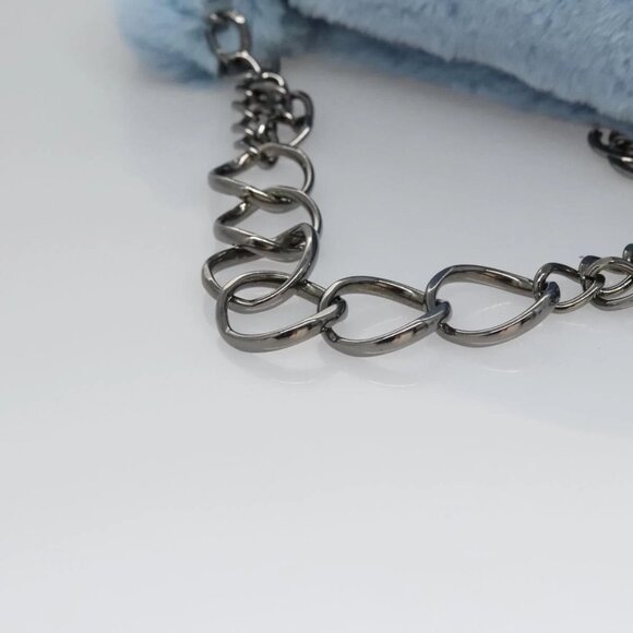 CHANEL Chain Shoulder Bag Blue CC Auth PP307V - Picture 7 of 15